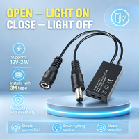 Interrupteur intelligent à capteur infrarouge LED 6A 12V 24V, commande de porte par geste de main ON/OFF, port DC 5.5*2.1 mm pour armoire, charge maximale 120W