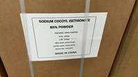 Vente en gros de tensioactif de qualité cosmétique poudre de cocoyl iséthionate de sodium SCI 85% cocoyl iséthionate de sodium