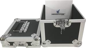 Boîte de <span class=keywords><strong>rangement</strong></span> pour disques vinyles en aluminium robuste 7 pouces <span class=keywords><strong>45</strong></span> <span class=keywords><strong>tours</strong></span> par minute Contient 100 disques - Product Image 6