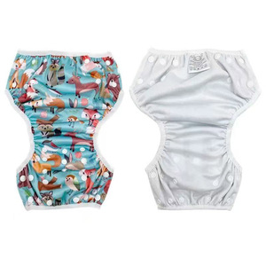 Taille personnalisée réglable réutilisable doux respirant bébé couches <span class=keywords><strong>de</strong></span> <span class=keywords><strong>bain</strong></span> enfants tissu imperméable natation Nappy maillots <span class=keywords><strong>de</strong></span> <span class=keywords><strong>bain</strong></span> pour l'été - Product Image 2