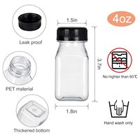 Bouteilles jetables transparentes en plastique PET sans BPA pour jus, boissons, lait et thé