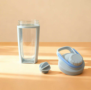 עיצוב חדש bpa חינם לטק משקה בקבוק מים פלסטיק שקוף בקבוק מים פלסטיק בקבוק חלבון שייקר - Product Image 4