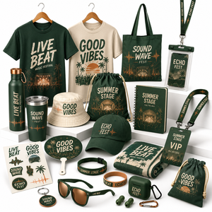 Set de Regalos Promocionales para Festivales de Música y Conciertos con Logotipo Personalizado, Soluciones Integrales de Mercancía para Eventos en Vivo, Giras y Activaciones de Fans - Product Image 5