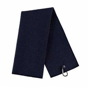 Serviette de golf en microfibre gaufrée en fibres ultrafines, personnalisée, promotionnelle, pour le baseball et le sport, avec mousqueton - Product Image 5