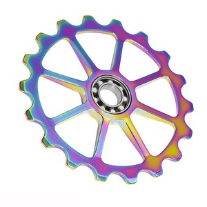 Polea desviadora trasera <span class=keywords><strong>de</strong></span> <span class=keywords><strong>bicicleta</strong></span>, rodamiento <span class=keywords><strong>de</strong></span> cerámica Jockey Wheel AL-7075, CNC, 4mm/5mm/6mm, 18T - Product Image 1