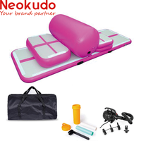 Tapis de Gymnastique Gonflables Airtrack pour Taekwondo Lutte Piscine Entraînement Cheerleading Yoga Aquatique Carré