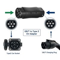 Nouvel adaptateur GBT vers Type 2 32A 50A IP54 étanche portable, connecteur de recharge pour voiture électrique EVSE standard européen IEC 62196