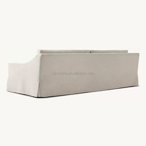 Divano Sassanid OEM Contemporaneo di Lusso Americano per Soggiorno, Modello <span class=keywords><strong>Modena</strong></span> con Braccioli Inclinati e Cuscino, Rivestimento Sfoderabile - Product Image 3