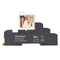Contacteur et relais thermique Shenler RFT2CO012LT+SRU08-ST, relais de surcharge 3 pôles et 3 phases, relais d'interface en relais fin avec base Mk2p