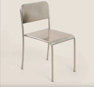 <span class=keywords><strong>Chaise</strong></span> de salle à manger en acier inoxydable de <span class=keywords><strong>style</strong></span> industriel minimaliste avec dossier, <span class=keywords><strong>chaise</strong></span> de mariage d'extérieur haut de gamme résistante, vente en gros - Product Image 1