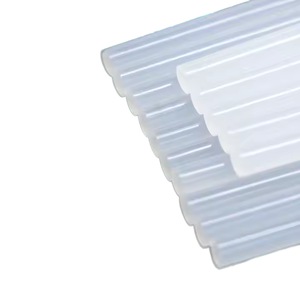 Bâtons de colle thermofusible blanche JINGU 11 mm 7 mm, résine copolymère éthylène-acétate de vinyle EVA modèle 705 pour applications d'emballage - Product Image 1