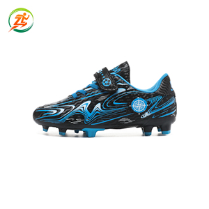 Chaussures <span class=keywords><strong>de</strong></span> football unisexes avec tige en PVC et semelle extérieure en caoutchouc, avec velcro, pour adolescents et étudiants, toutes saisons - Product Image 3