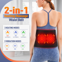 Masseur de soutien lombaire avec logo personnalisé ceinture de massage avec chauffage électrique vibration soulagement des douleurs dorsales
