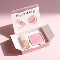 Conception imprimée personnalisée recourbe-cils en papier enduit boîtes d'emballage à fermeture magnétique pour soins de la peau boîte en carton rigide cosmétique