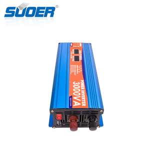 Inversor de Corriente para Automóvil Suoer SAA-D3000A de 3000W, Onda Sinusoidal Modificada, de 220V Monofásico, Enchufe <span class=keywords><strong>Universal</strong></span> Estadounidense para Uso Automotriz - Product Image 1