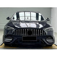 RYAO Nouveau Kit Carrosserie Style P pour Pare-chocs Avant et Calandre Mercedes-Benz Classe C W206 C63 AMG, à Fixation par Vis, Comprend les Vis, 2021+