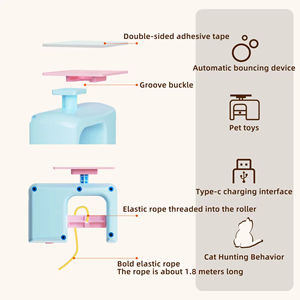 Jouets suspendus électriques pour chats, jouet interactif oiseau volant, jouet de poursuite pour animaux de compagnie, pour l'exercice et le divertissement en intérieur - Product Image 2