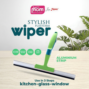 Anax Platform Wiper Rubber Glass Cleaner Plastic Strip with <b>Hook</b> for Window Shower Kitchen Bathroom <b>Car</b> - Product Image 1