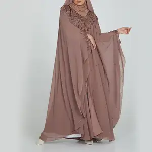 Moda Moderna Islamico Kimono Turki Jubah Untuk Pria Semplice Turco Le Donne Con Il 100% di Cotone Abaya