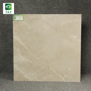 Foshan-baldosas de cerámica esmaltada, 60x60, totalmente pulidas, aspecto de mármol, baldosa de suelo de porcelana de alto brillo, color amarillo claro