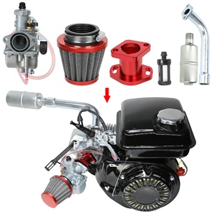 HIAORS Bộ Lọc Khí Ống Nạp Bộ Chế Hòa Khí VM22 Bộ Giảm Thanh Ống Xả Cho Xe Đạp Mini Go Kart 212cc 196cc GX160 CT200U KT196 - Product Image 4