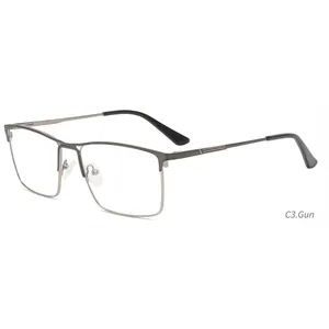 Gafas Las mejores gafas con montura metálica de alta calidad Gafas ópticas cuadradas para adultos más vendidas para hombres