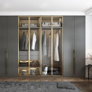 Meuble de chambre à coucher en bois personnalisé <span class=keywords><strong>Dressing</strong></span> Cabinet Dress <span class=keywords><strong>Armoire</strong></span> avec charnières de porte Garderobe Placard et <span class=keywords><strong>armoire</strong></span> pour salle familiale - Product Image 6