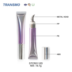 <b>Lip</b> Treatment Dispensing Pipe Attached Metal Dauber Tip Recyclable Plastic Cosmetic Hose For Solid <b>Lip</b> Balm Homemade Packing - Product Image 1