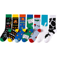 Chaussettes en coton respirantes pour hommes, motif mathématique et chimique, avec logo personnalisé, cadeau amusant pour enseignants et amateurs de sciences, vente en gros 2026