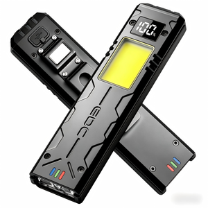 Potente Mini Torcia LED COB con 7 Modalità, Ricarica USB, Clip Magnetica Posteriore per Emergenze - Product Image 1