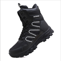 Bottes tactiques respirantes de grande taille, résistantes à l'usure, pour l'entraînement en extérieur, bottes hautes