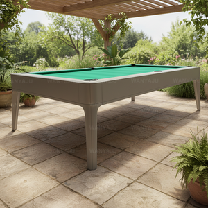 WANYAJU <span class=keywords><strong>Mesa</strong></span> de <span class=keywords><strong>Billar</strong></span> Profesional Rústica Moderna 2 en 1 con Bancos, <span class=keywords><strong>Mesa</strong></span> de <span class=keywords><strong>Billar</strong></span> de 8 pies y 7 pies para el Hogar - Product Image 4