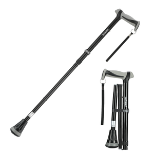 عصا مشي خارجية من الألومنيوم قابلة للطي من ريهاند، عصا تلسكوبية للدفاع عن النفس والتنزه، تحمل حتى 300 رطل، بطول 70-78 بوصة - Product Image 1