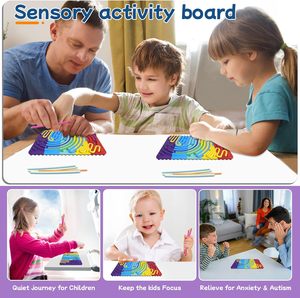 Vente flash : Planche d'activités sensorielles en silicone sans BPA pour enfants de 5 à 7 ans et adultes atteints de TDAH/autisme, jouet apaisant, jouet de voyage, logo personnalisé - Product Image 2