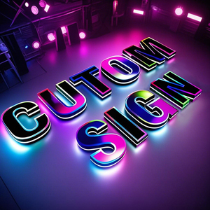 Design gratuito personalizzare <span class=keywords><strong>Led</strong></span> RGB lettere segno negozio all'aperto Bar KTV canale lettere logo segno per le imprese - Product Image 6