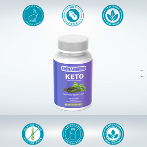 OEM/ODM Label pribadi kapsul KETO organik Vegan <span class=keywords><strong>Raspberry</strong></span> Ketones energi alami suplemen Keto sehat untuk wanita hamil - Product Image 4