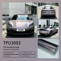 Film de protection de voiture TPU Noir Rose, transparent, effet irisé, imperméable, extensible, anti-jaunissement, vente en gros en rouleau