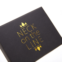 Boîte d'emballage pour colliers avec logo imprimé personnalisé, coffret en papier à bijoux, 10 pièces