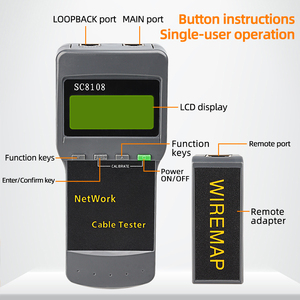 Testeur de câble réseau SIXIANTO <span class=keywords><strong>SC8108</strong></span>, outil de test LAN/FTTH avec garantie d'un an - Product Image 5