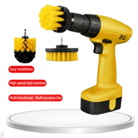 Kit de brosses de nettoyage pour perceuse, 3 pièces, outil de nettoyage pour la maison, la voiture