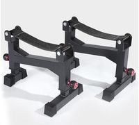 Supports de musculation robustes en acier, hauteur réglable, amortissement pour entraînement de force et exercices de powerlifting