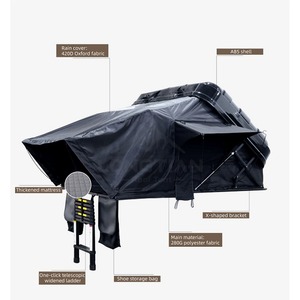 Tente de toit ABS facile à installer, rigide, imperméable 420D pour 4x4, SUV tout-terrain, camping, overlanding - Product Image 2