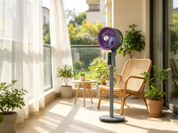 Ventilateur de circulation d'air pour grille de 255mm, 32 vitesses, moteur sans balais DC, ventilateur silencieux pour chambre à coucher, bureau, ventilation intérieure