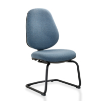Chaise de laboratoire, de bureau et scolaire à design moderne, antistatique ESD, en maille, avec piètement en aluminium, réglable en hauteur, appui-tête inclinable et télécommande