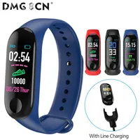 Running Pedometer M3 Fitness Watch Blood Pressure monitoring Heart Rate Fitness Tracker Smart Bracelet Step Counter