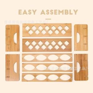 Bamboo Water <b>Bottle</b> <b>Rack</b> Wooden Cup Holder 2 Tier Desktop <b>Storage</b> Organizer For Office Desk Multi Functional - Product Image 2