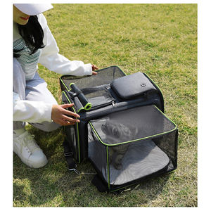 Mochila Expandible de Dos Lados para Mascotas, Bolsa de Viaje Sostenible, Aprobada por Aerolíneas para Animales Pequeños, Perros, Gatos y Aves - Product Image 6