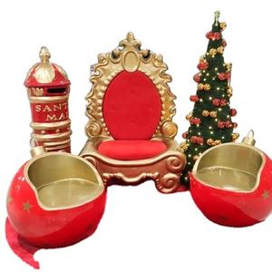 Decoraciones Navideñas para Exteriores, Adornos, Bolas, Silla Gigante de Fibra de Vidrio, Suministros para Eventos, Resistente a la Intemperie, Asiento Navideño para Centros Comerciales - Product Image 1