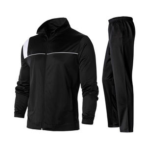 2023 respirant Slim ajusté survêtement pour hommes en gros OEM survêtement survêtement avec fermeture éclair à capuche Jogging survêtement - Product Image 4