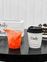 8 gobelets à café jetables de 12 oz, papier de qualité alimentaire, impression personnalisée, film double couche, couvercle hermétique